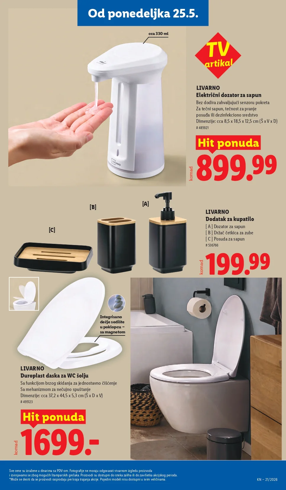 Lidl katalog PREHRANA/NEPREHRANA 21-27.5.2026.