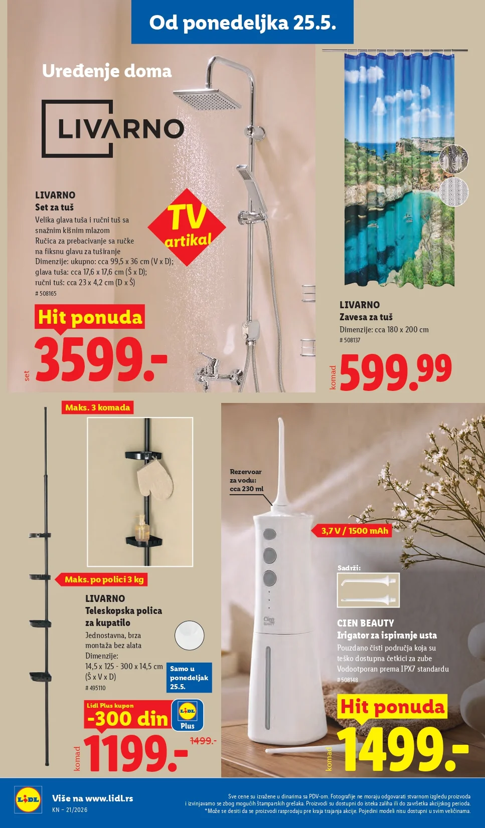 Lidl katalog PREHRANA/NEPREHRANA 21-27.5.2026.