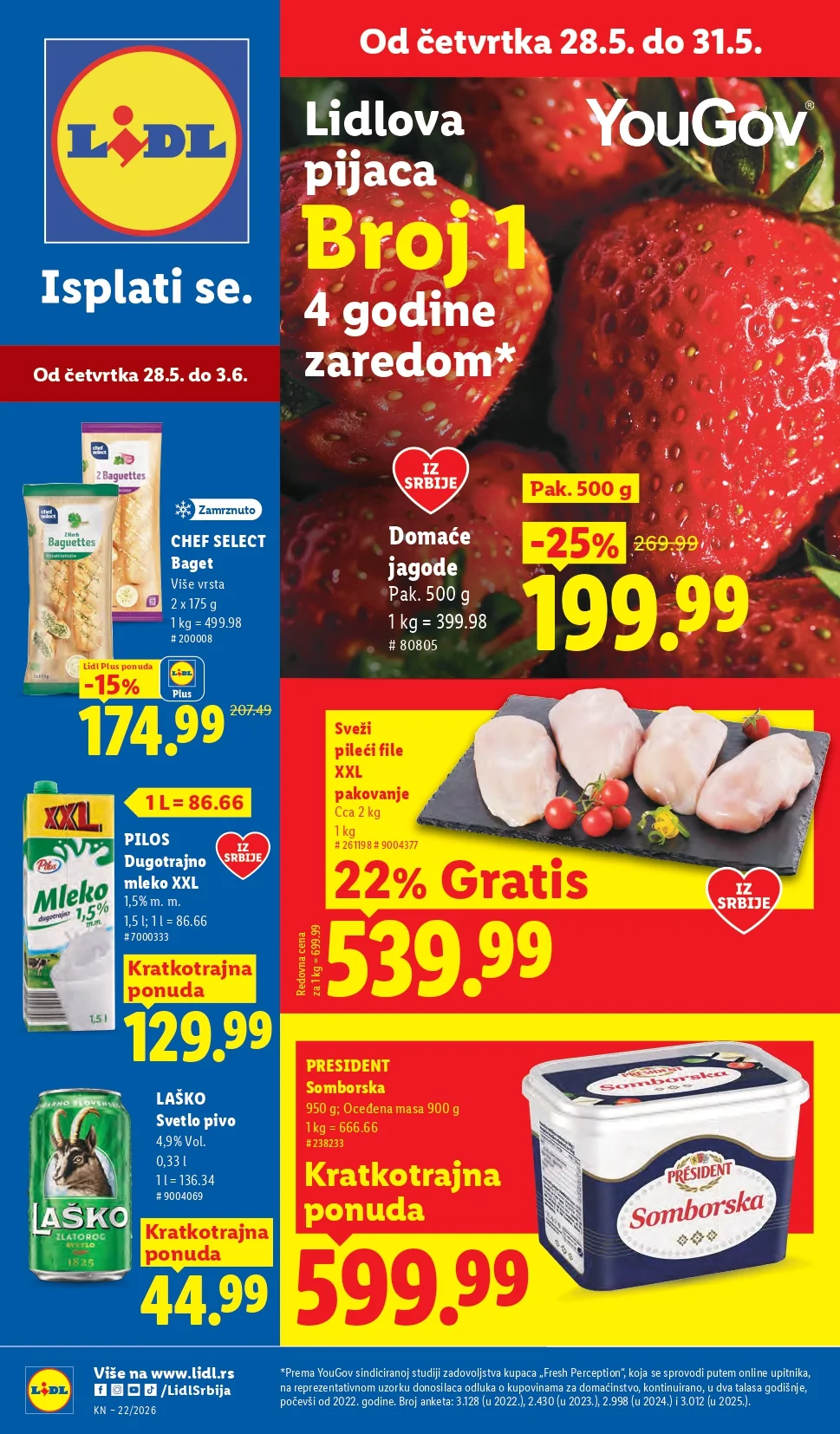 Lidl katalog PREHRANA/NEPREHRANA 28.5-3.6.2026.