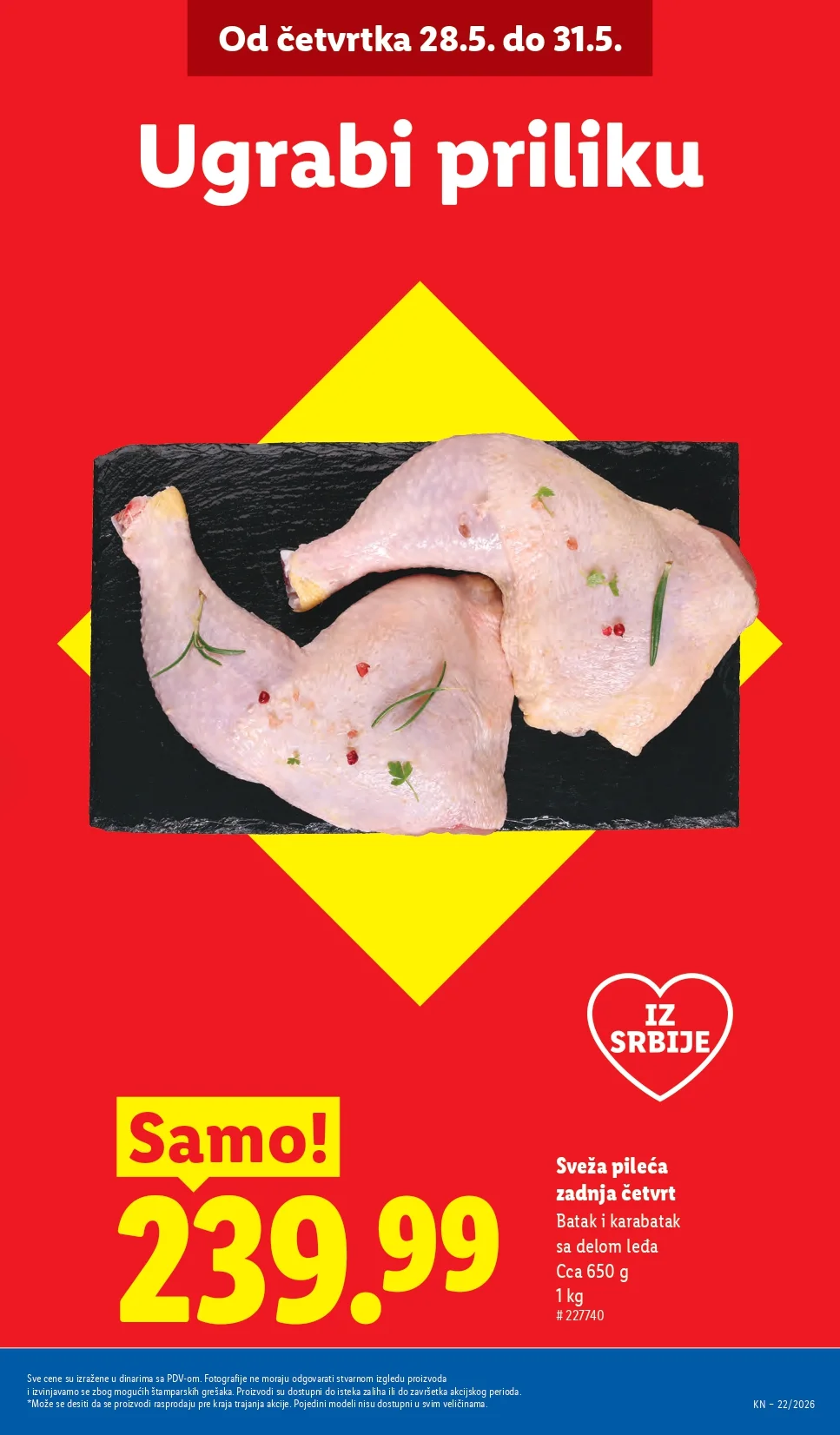 Lidl katalog PREHRANA/NEPREHRANA 28.5-3.6.2026.