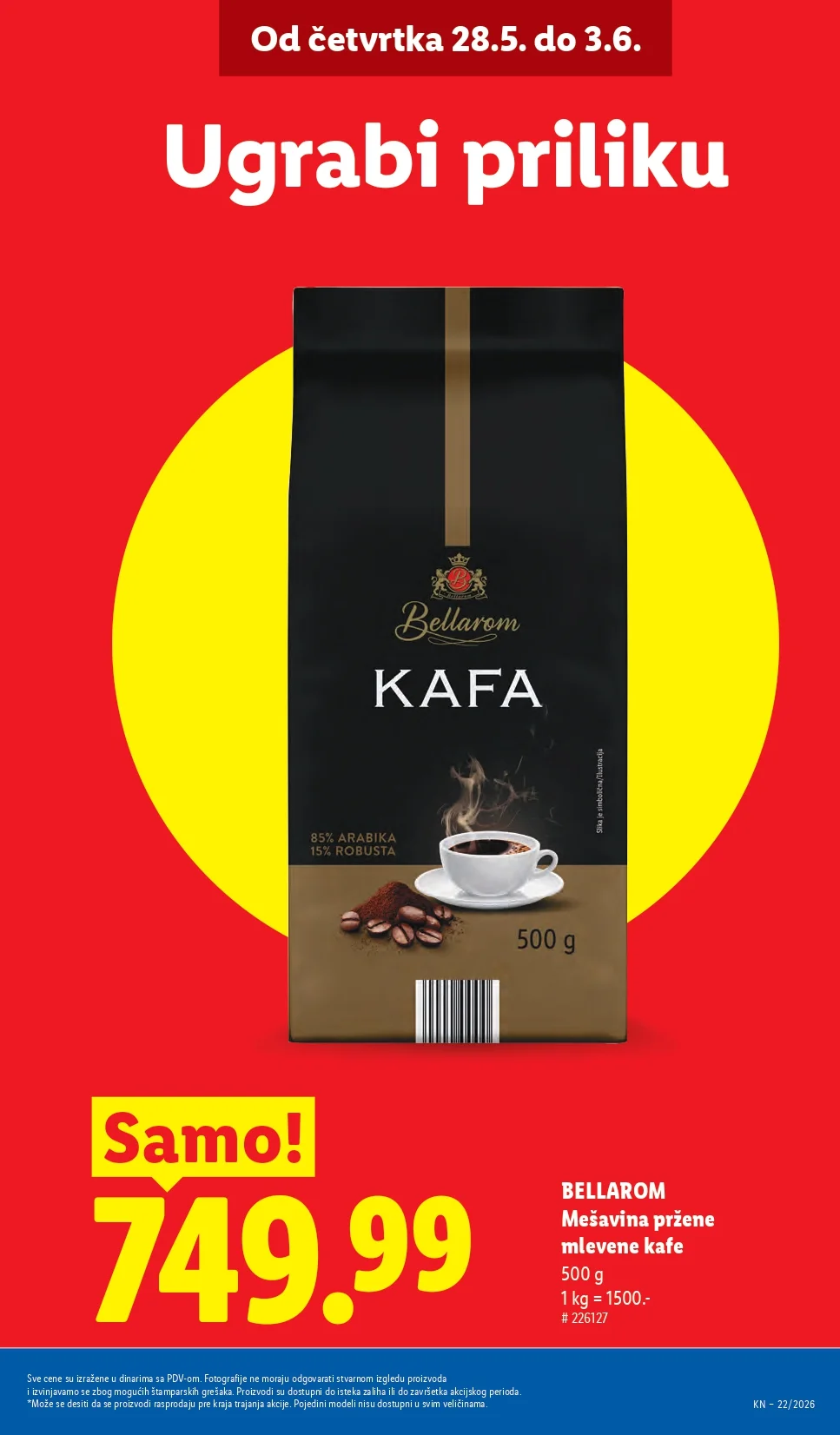 Lidl katalog PREHRANA/NEPREHRANA 28.5-3.6.2026.