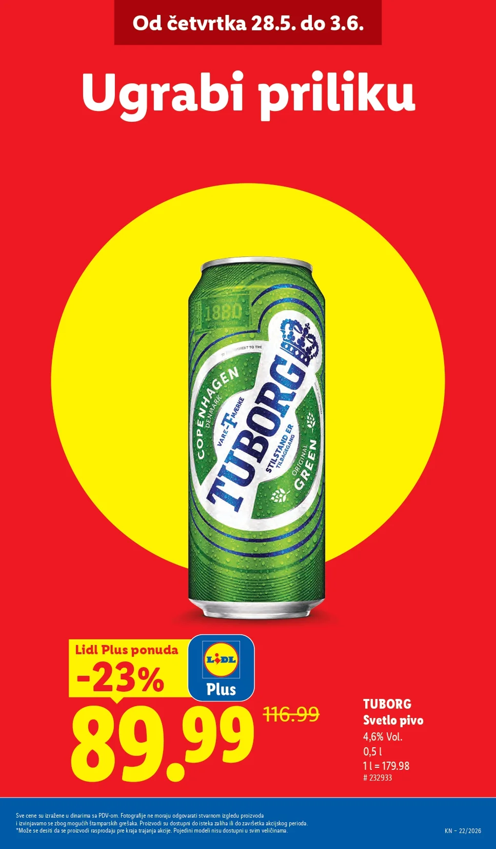 Lidl katalog PREHRANA/NEPREHRANA 28.5-3.6.2026.