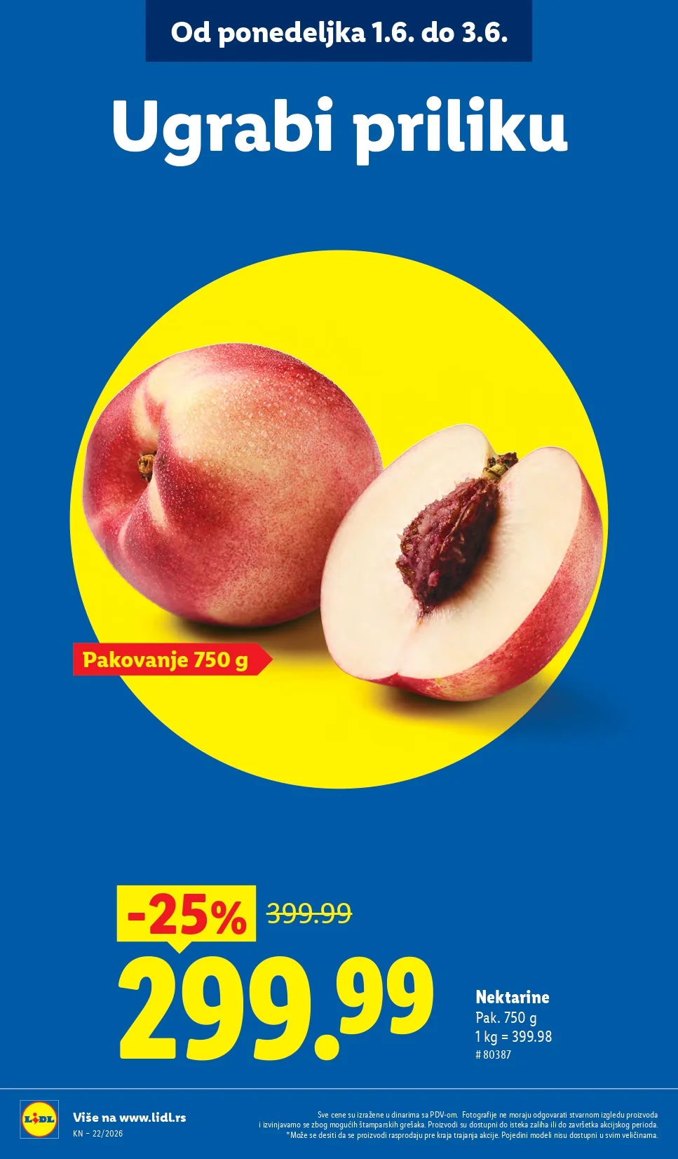 Lidl katalog PREHRANA/NEPREHRANA 28.5-3.6.2026.