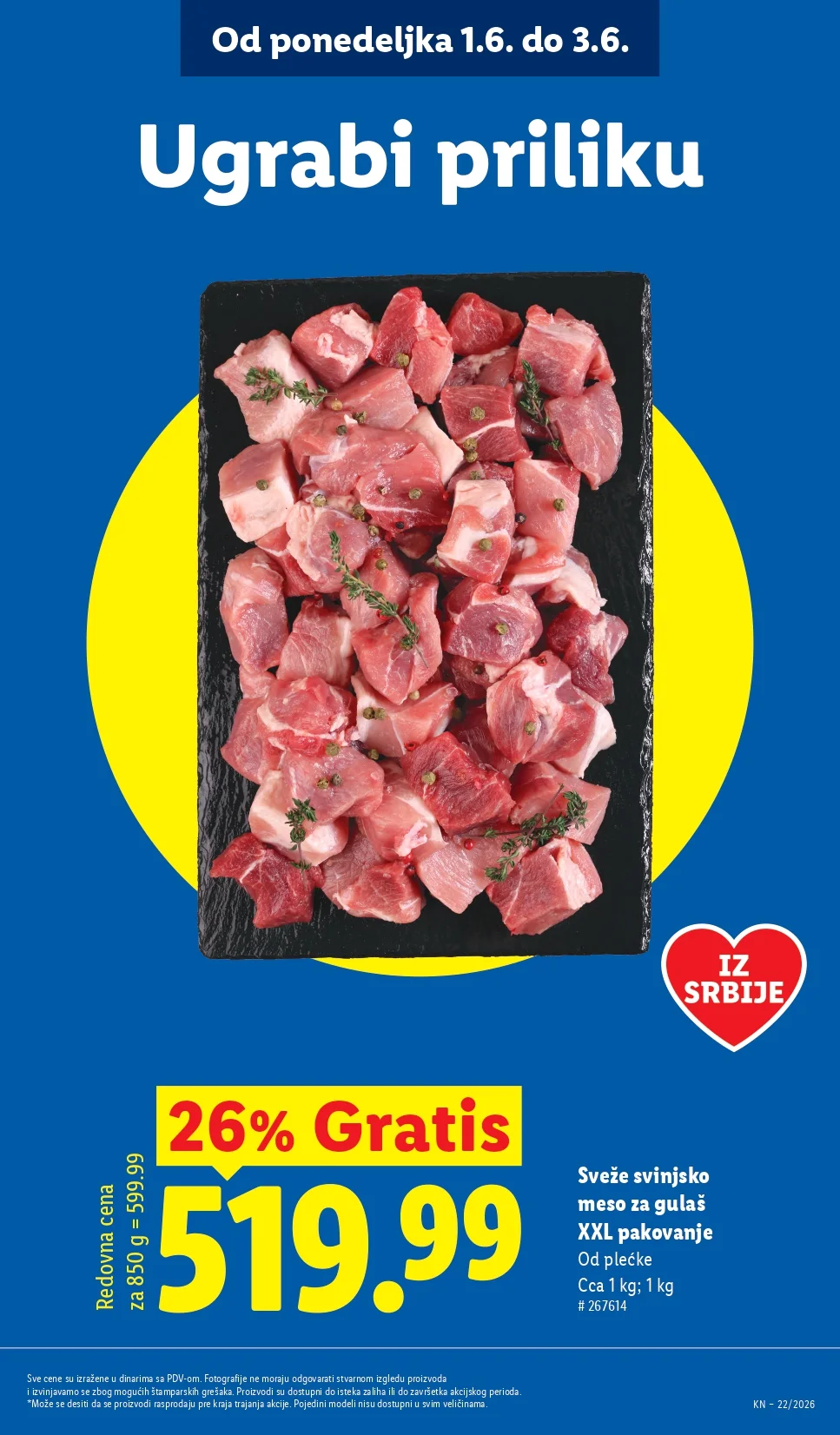 Lidl katalog PREHRANA/NEPREHRANA 28.5-3.6.2026.