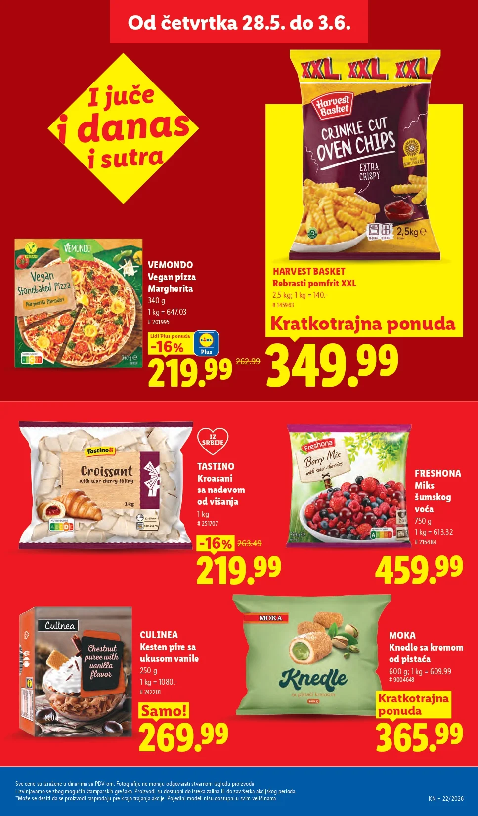 Lidl katalog PREHRANA/NEPREHRANA 28.5-3.6.2026.