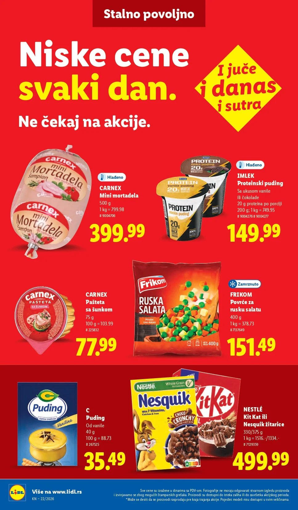 Lidl katalog PREHRANA/NEPREHRANA 28.5-3.6.2026.