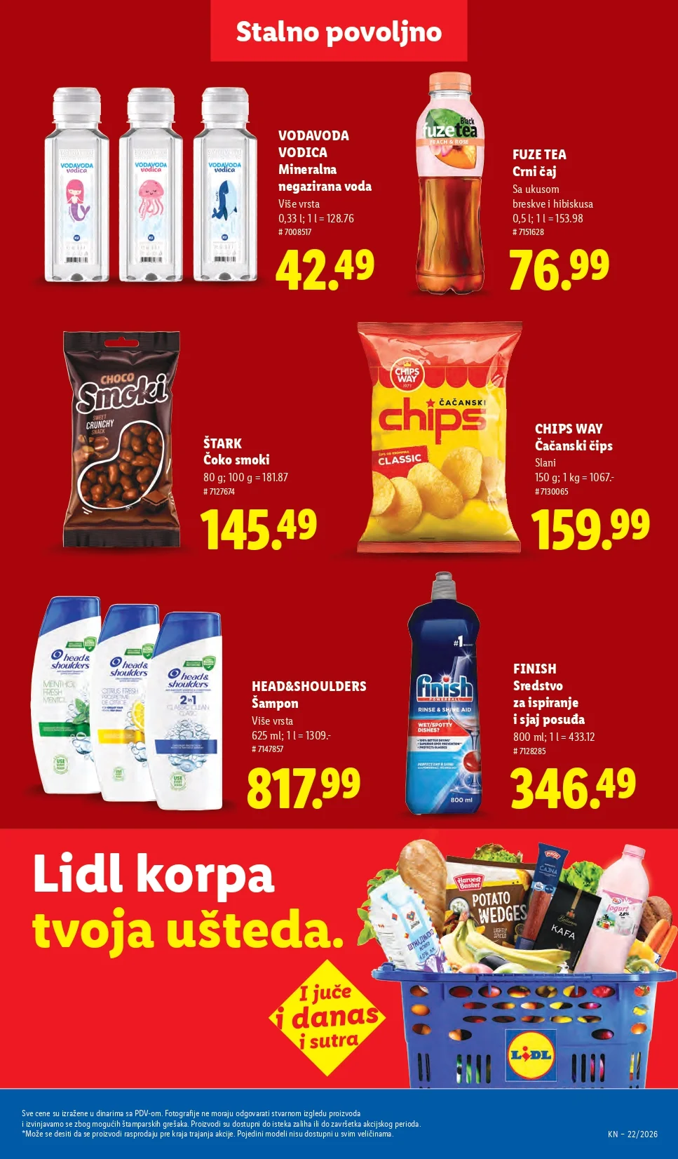 Lidl katalog PREHRANA/NEPREHRANA 28.5-3.6.2026.