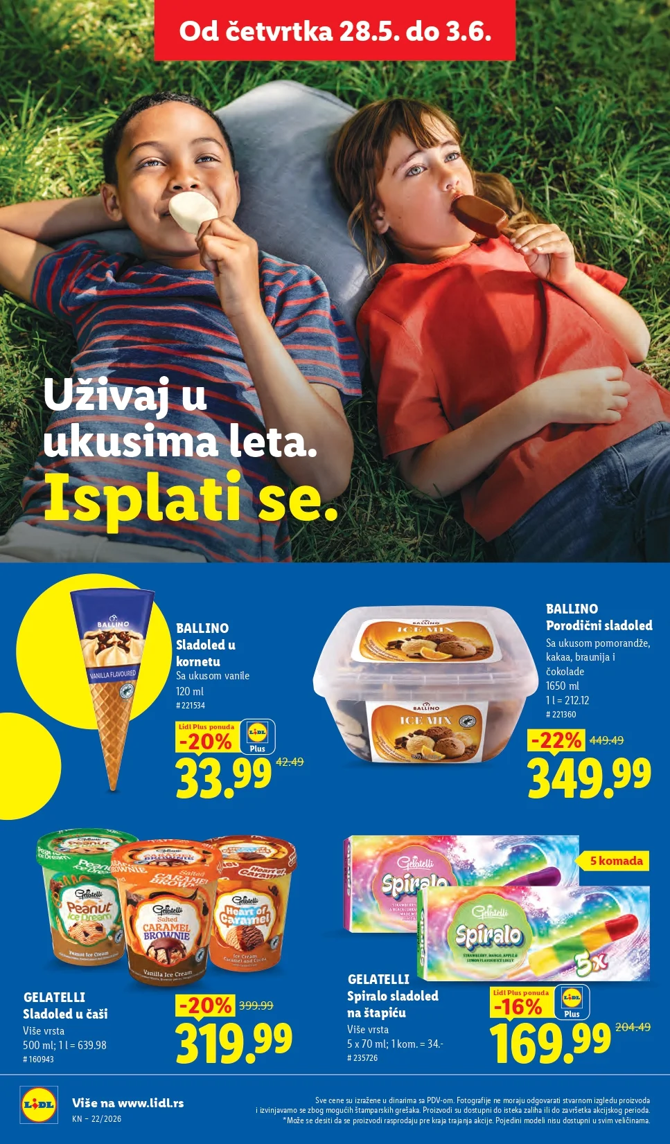 Lidl katalog PREHRANA/NEPREHRANA 28.5-3.6.2026.