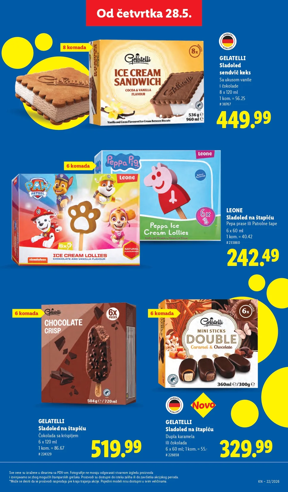 Lidl katalog PREHRANA/NEPREHRANA 28.5-3.6.2026.