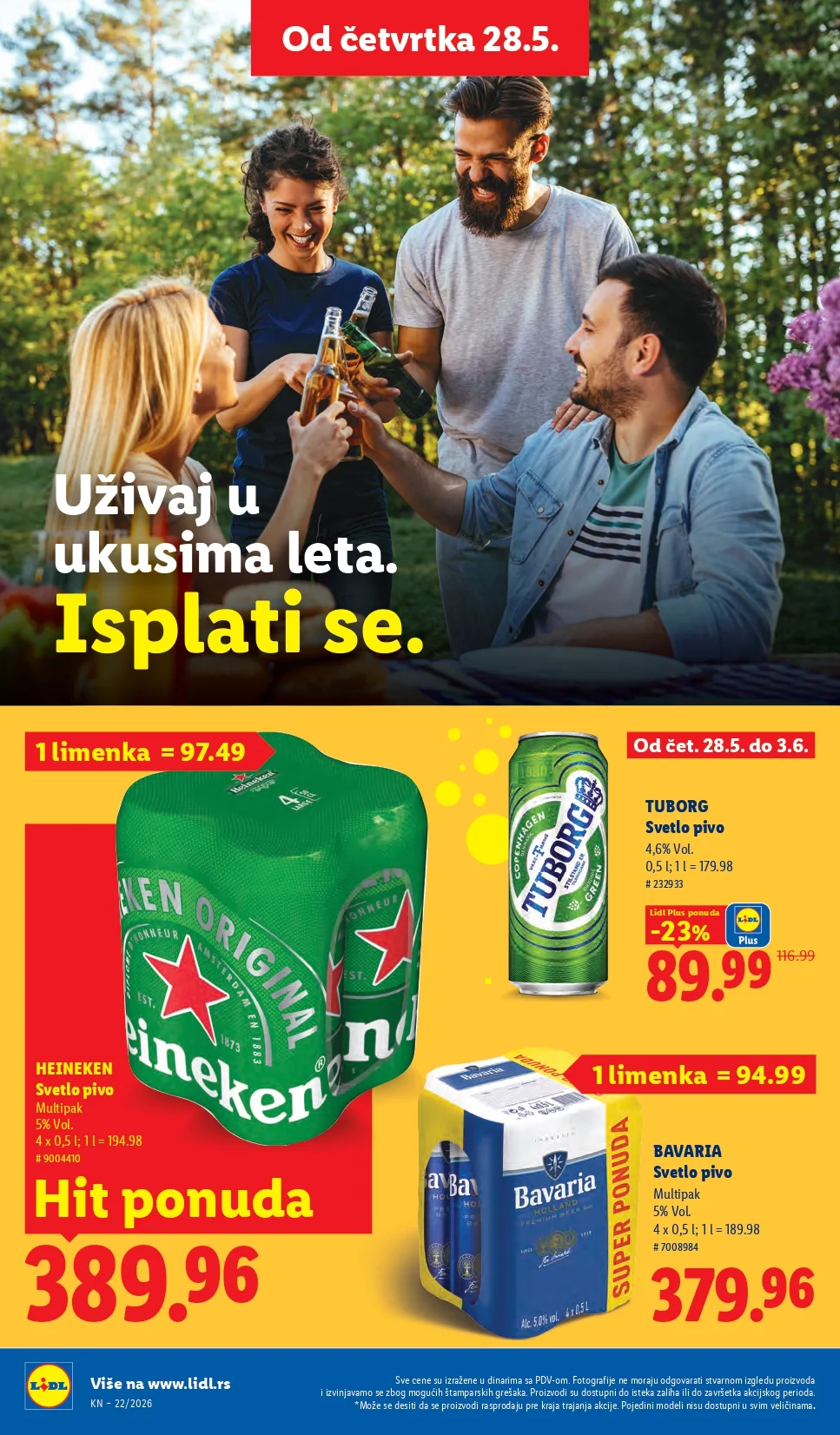 Lidl katalog PREHRANA/NEPREHRANA 28.5-3.6.2026.