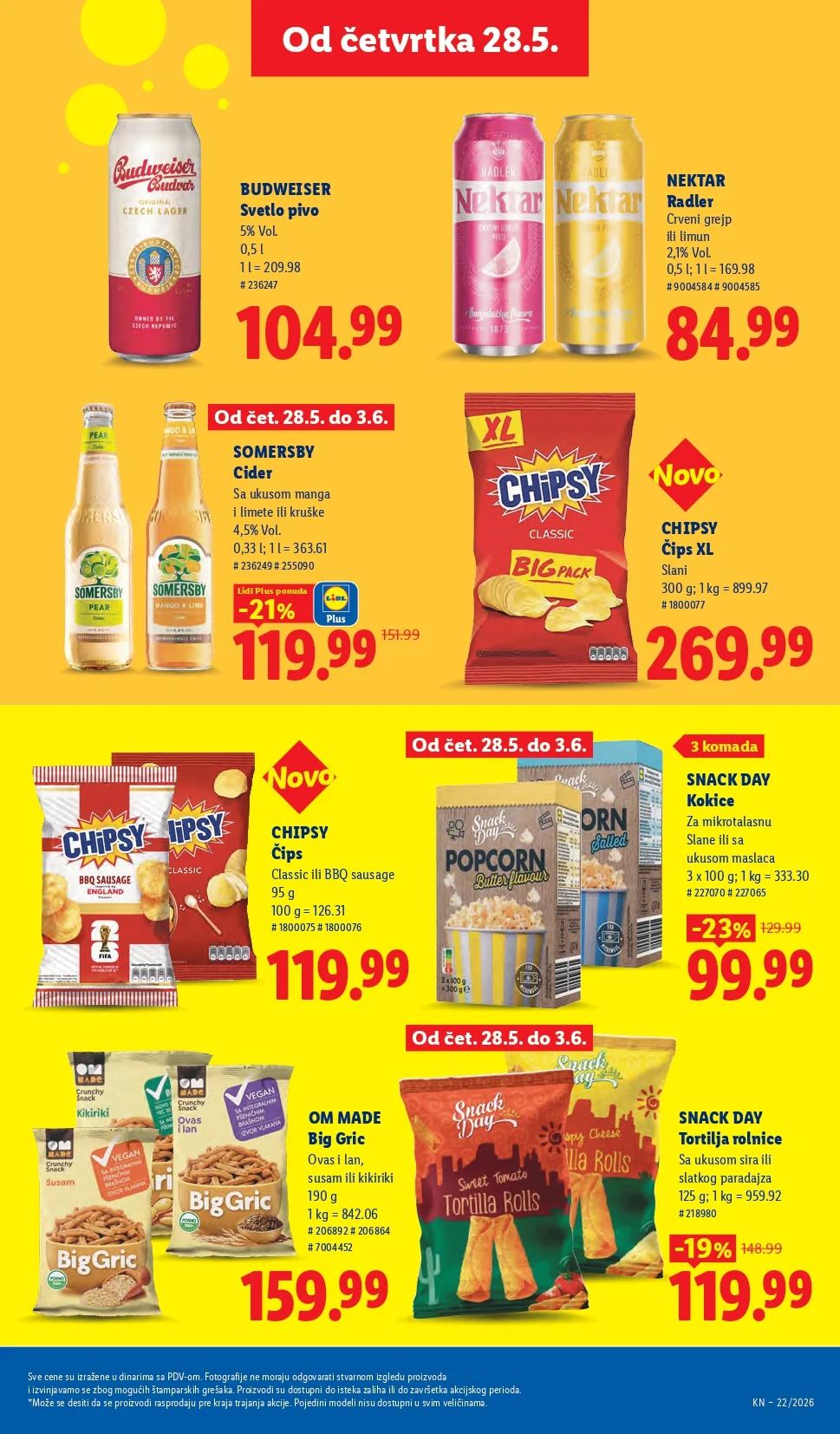 Lidl katalog PREHRANA/NEPREHRANA 28.5-3.6.2026.