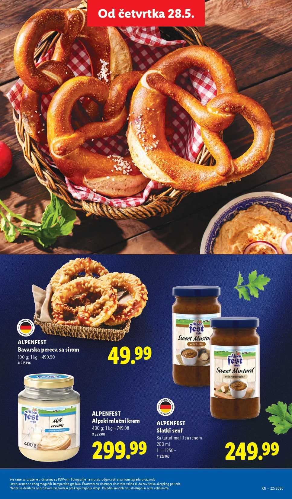 Lidl katalog PREHRANA/NEPREHRANA 28.5-3.6.2026.