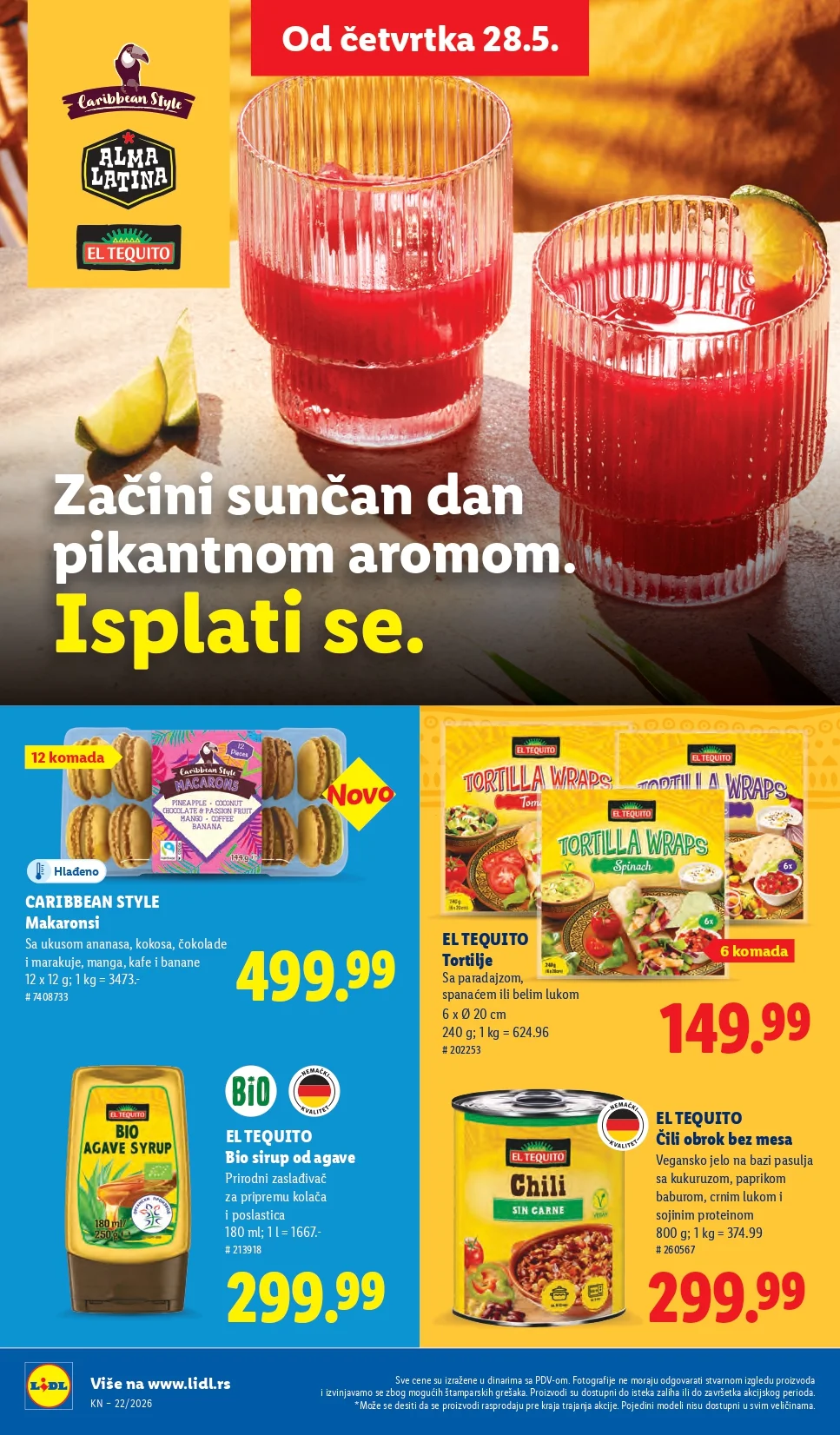 Lidl katalog PREHRANA/NEPREHRANA 28.5-3.6.2026.