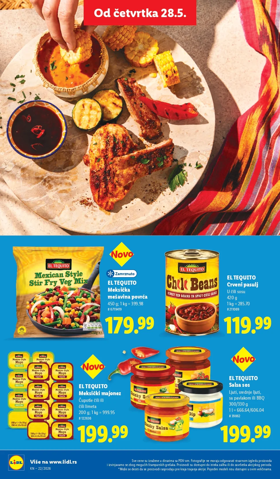 Lidl katalog PREHRANA/NEPREHRANA 28.5-3.6.2026.