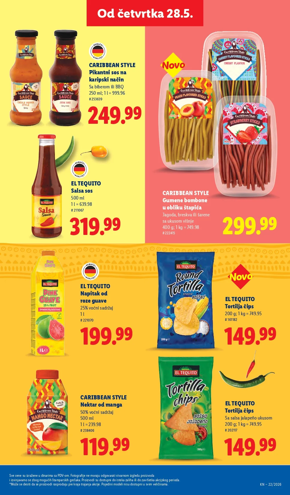 Lidl katalog PREHRANA/NEPREHRANA 28.5-3.6.2026.
