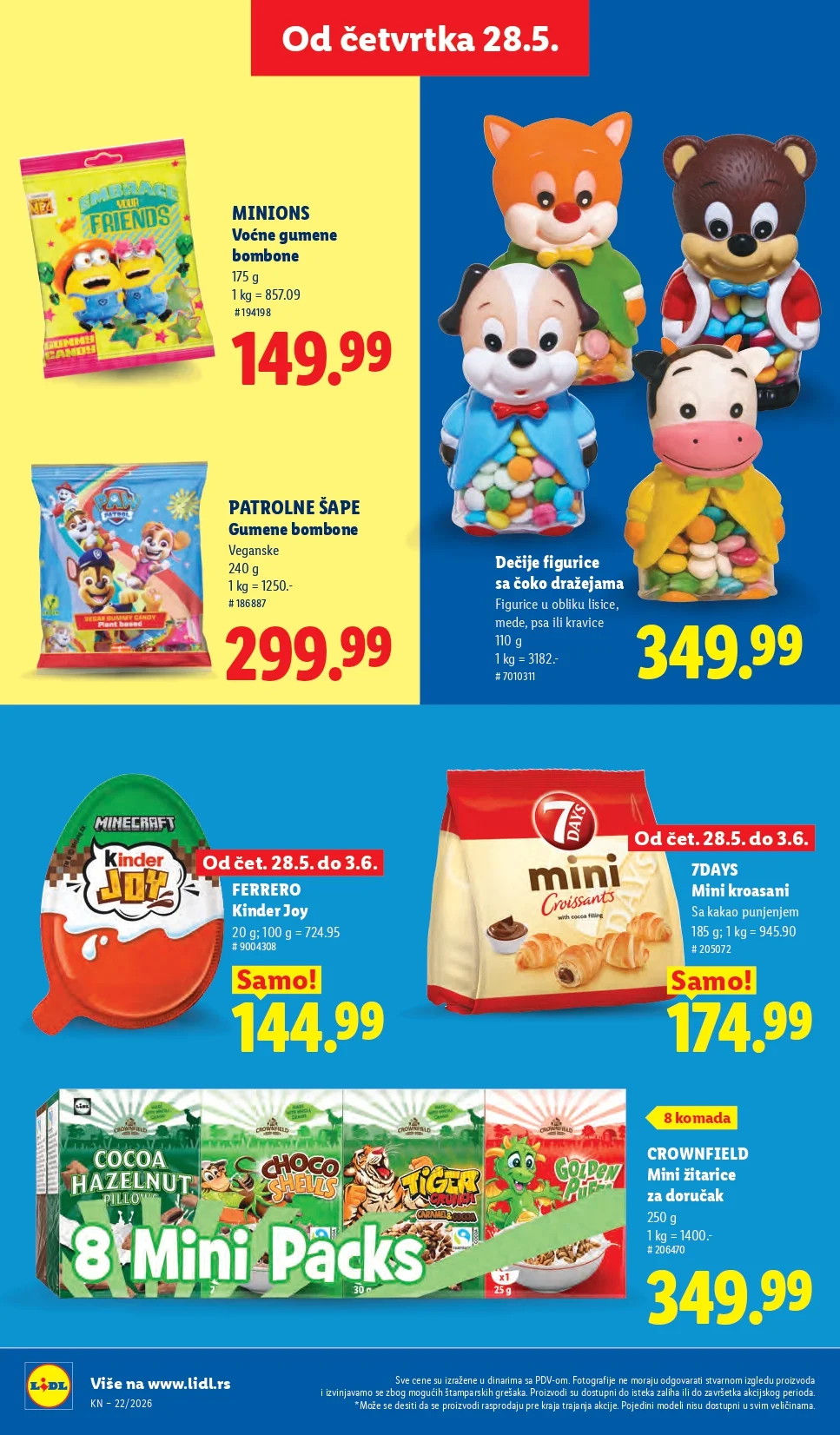 Lidl katalog PREHRANA/NEPREHRANA 28.5-3.6.2026.