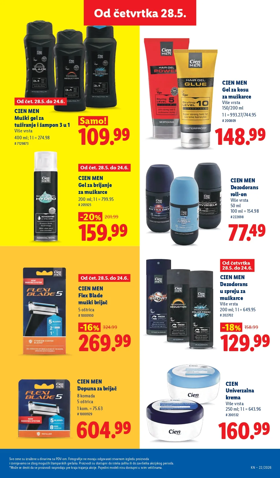 Lidl katalog PREHRANA/NEPREHRANA 28.5-3.6.2026.