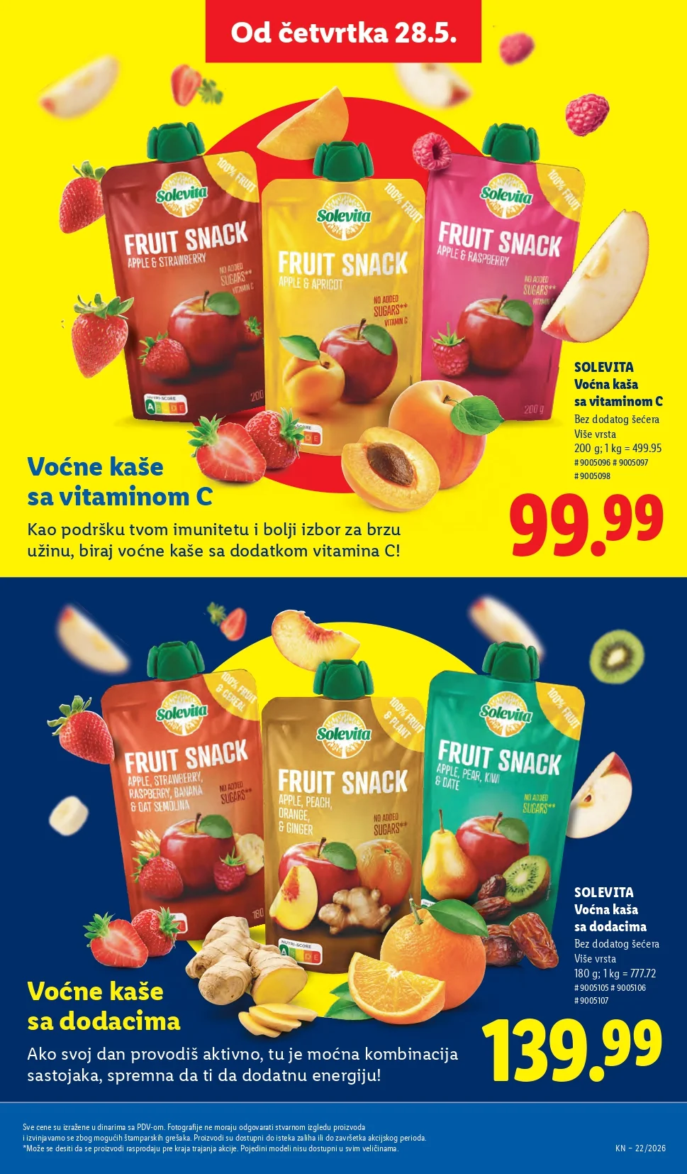 Lidl katalog PREHRANA/NEPREHRANA 28.5-3.6.2026.