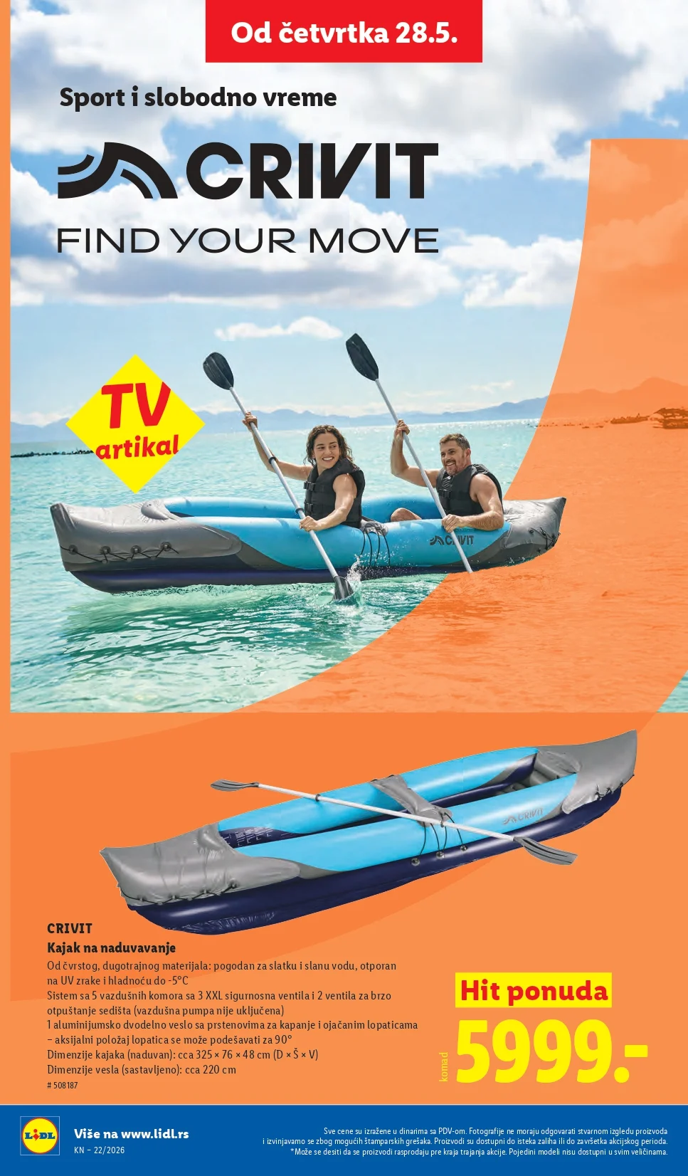 Lidl katalog PREHRANA/NEPREHRANA 28.5-3.6.2026.
