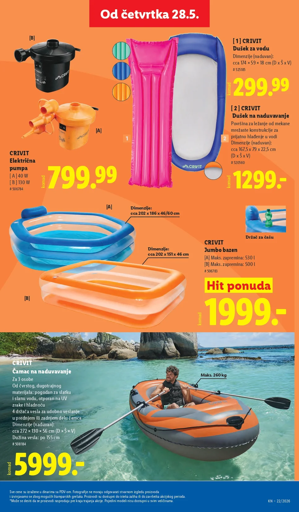 Lidl katalog PREHRANA/NEPREHRANA 28.5-3.6.2026.