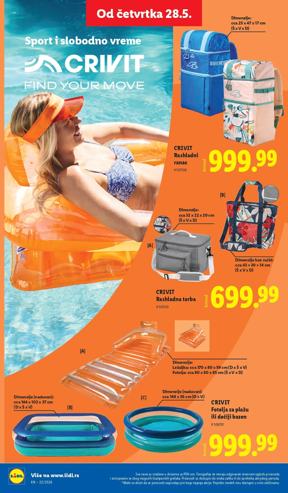 Lidl katalog PREHRANA/NEPREHRANA 28.5-3.6.2026.