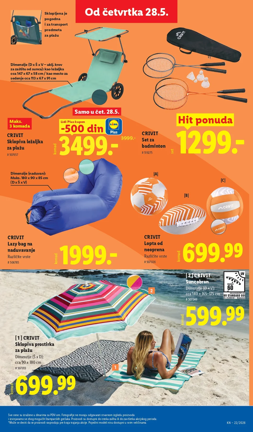 Lidl katalog PREHRANA/NEPREHRANA 28.5-3.6.2026.