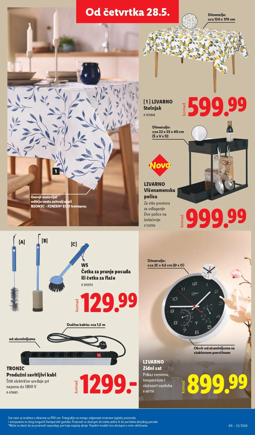 Lidl katalog PREHRANA/NEPREHRANA 28.5-3.6.2026.