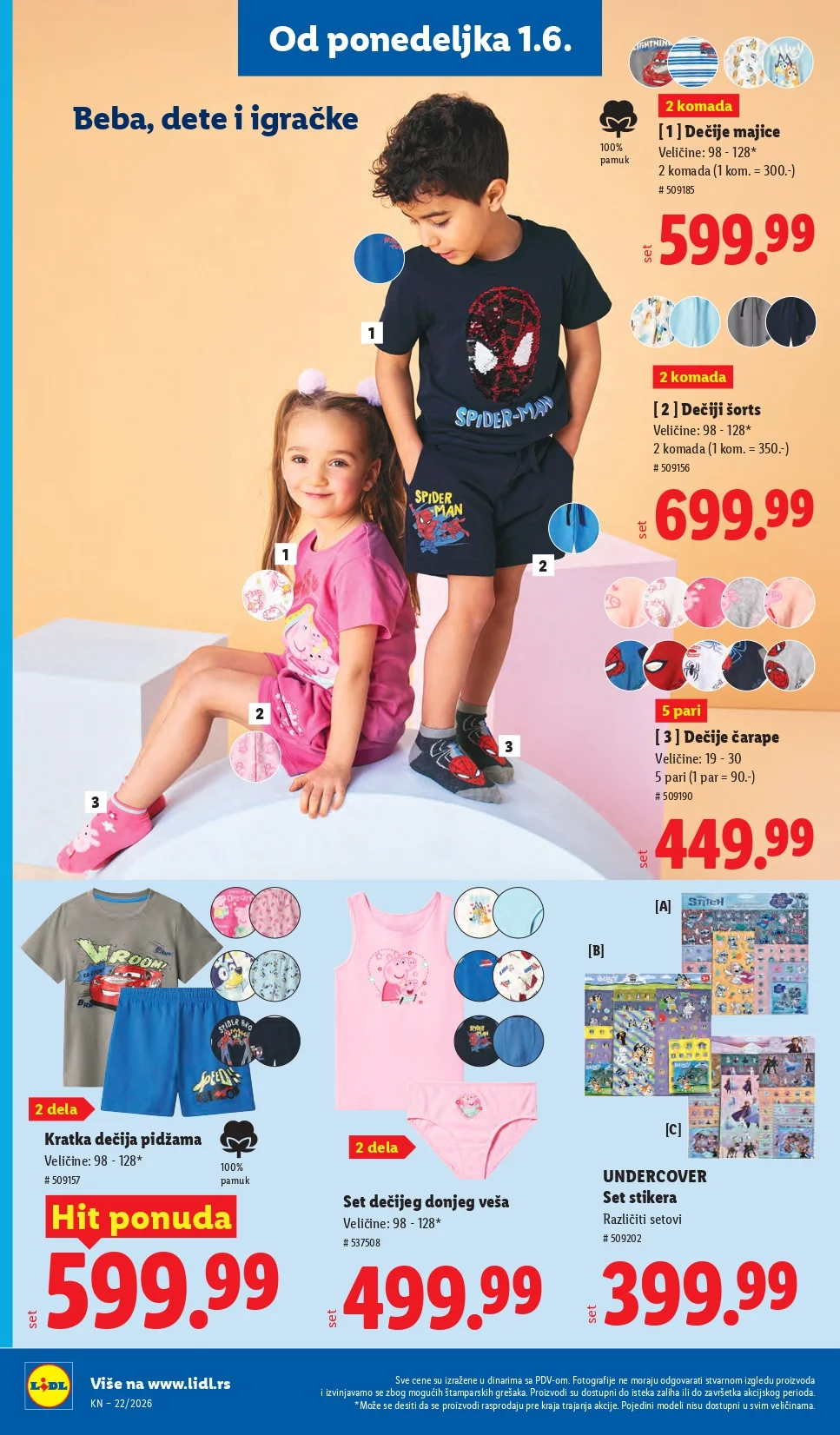 Lidl katalog PREHRANA/NEPREHRANA 28.5-3.6.2026.