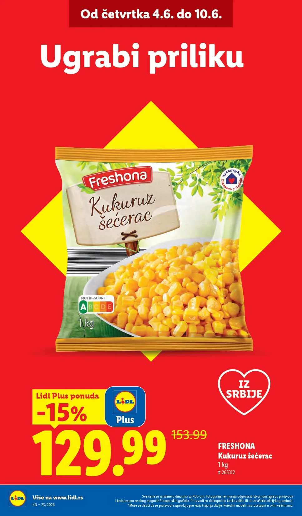 Lidl katalog PREHRANA/NEPREHRANA 4-10.6.2026.