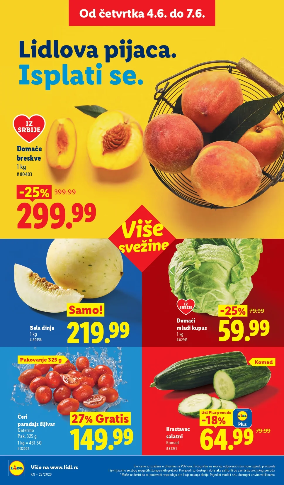 Lidl katalog PREHRANA/NEPREHRANA 4-10.6.2026.
