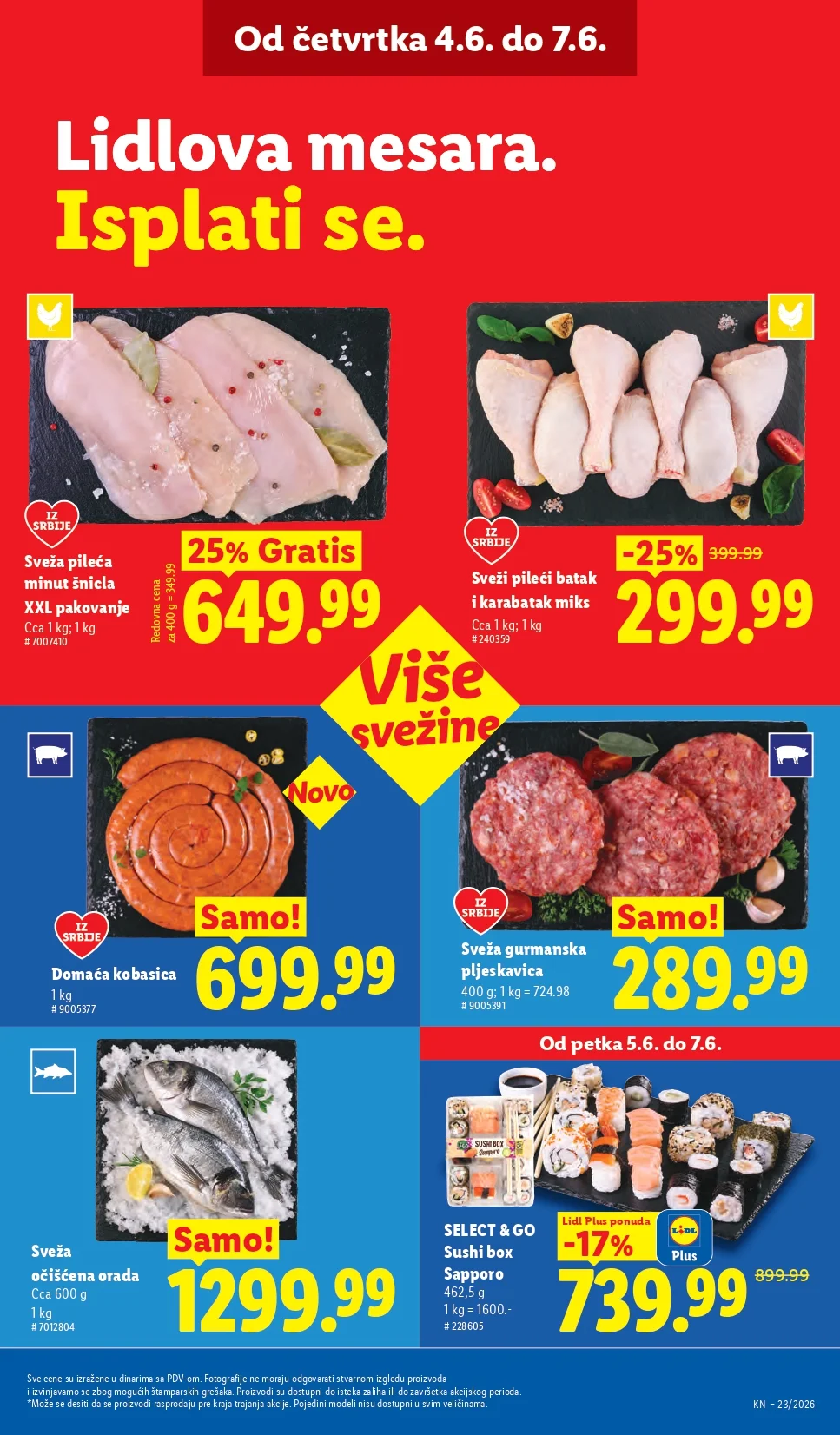 Lidl katalog PREHRANA/NEPREHRANA 4-10.6.2026.