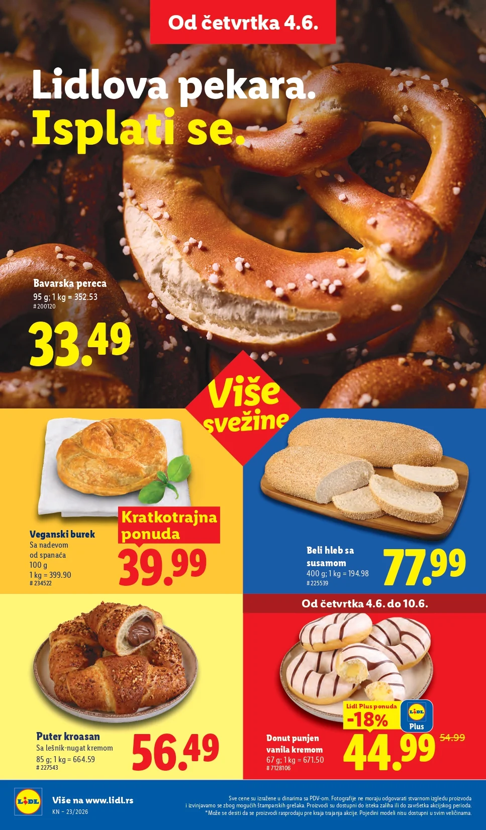 Lidl katalog PREHRANA/NEPREHRANA 4-10.6.2026.
