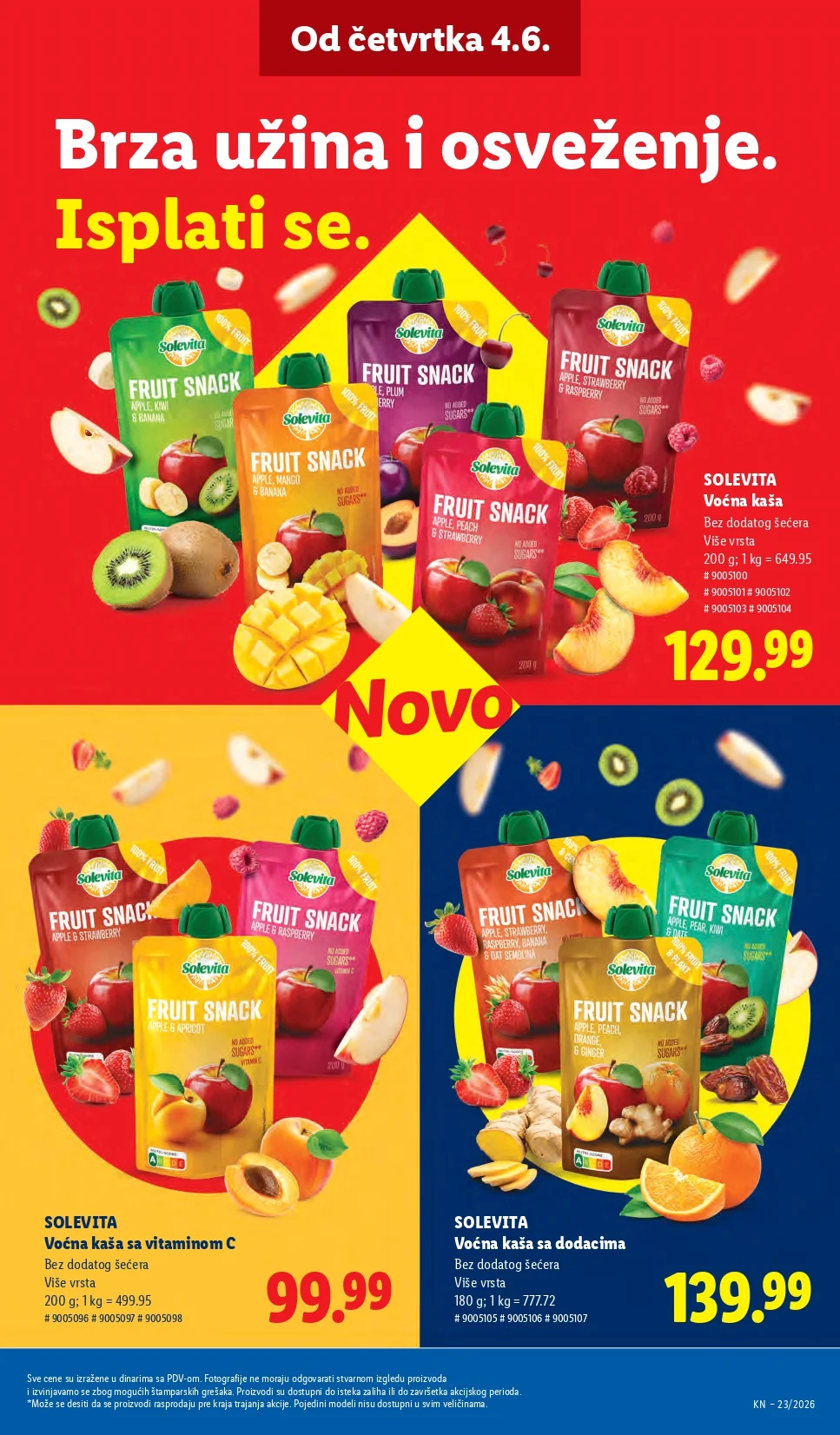 Lidl katalog PREHRANA/NEPREHRANA 4-10.6.2026.