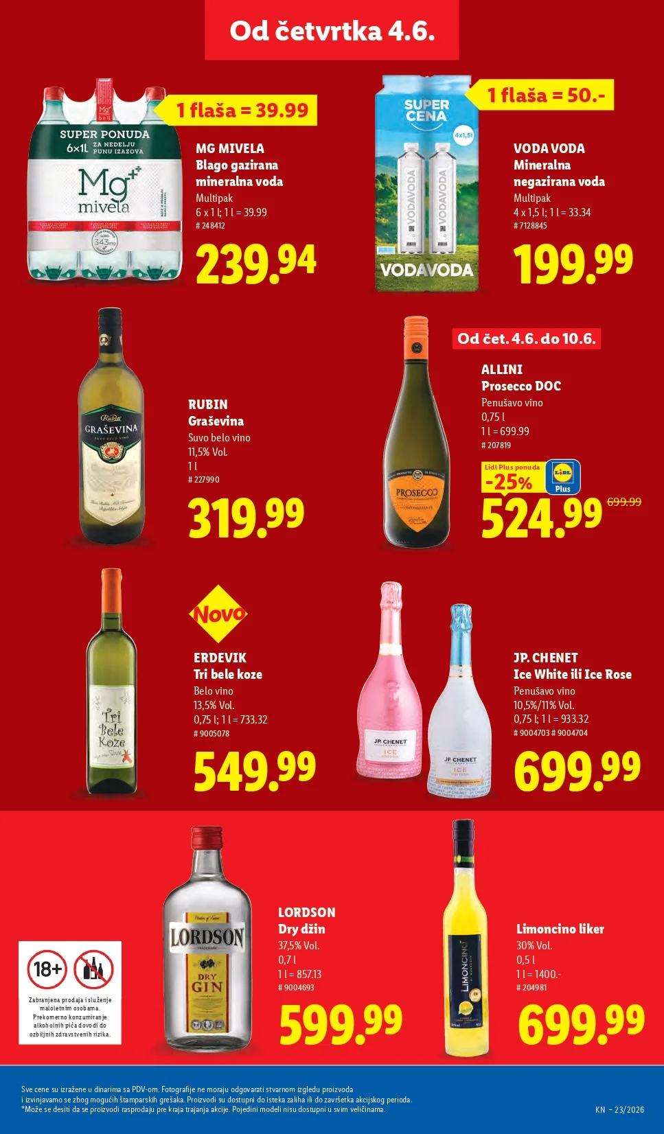 Lidl katalog PREHRANA/NEPREHRANA 4-10.6.2026.