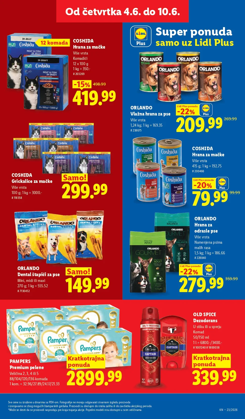 Lidl katalog PREHRANA/NEPREHRANA 4-10.6.2026.