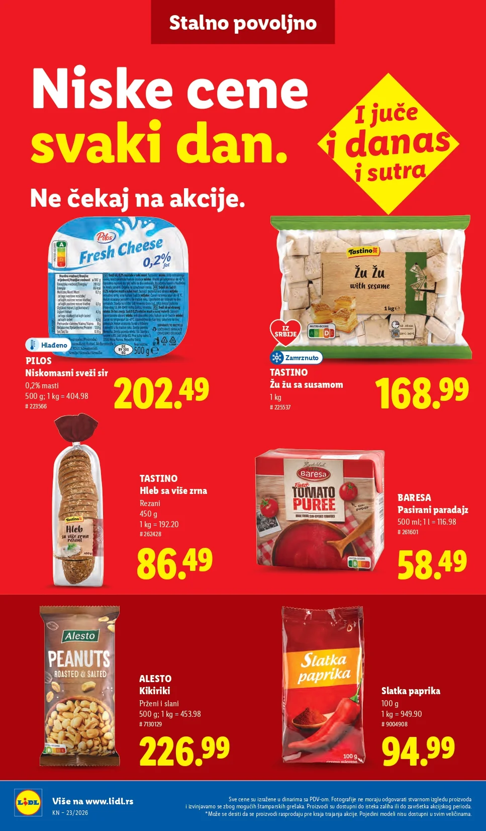 Lidl katalog PREHRANA/NEPREHRANA 4-10.6.2026.