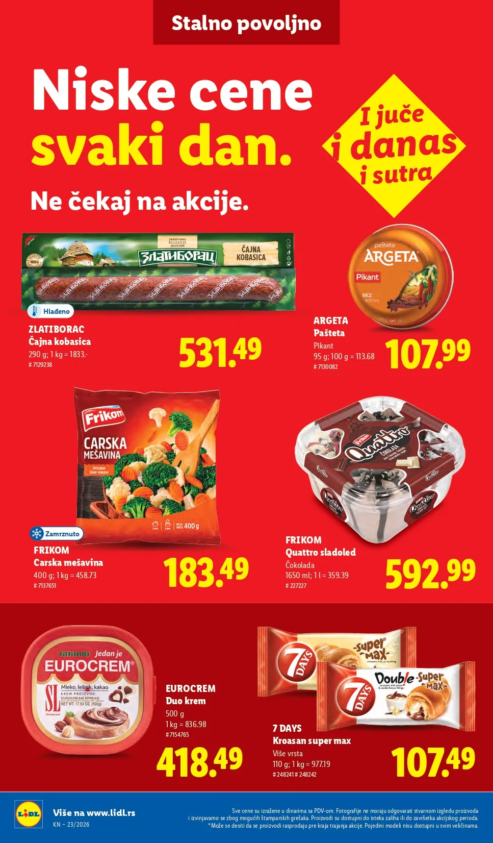 Lidl katalog PREHRANA/NEPREHRANA 4-10.6.2026.