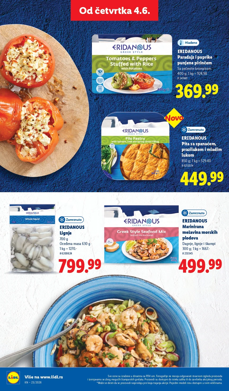 Lidl katalog PREHRANA/NEPREHRANA 4-10.6.2026.