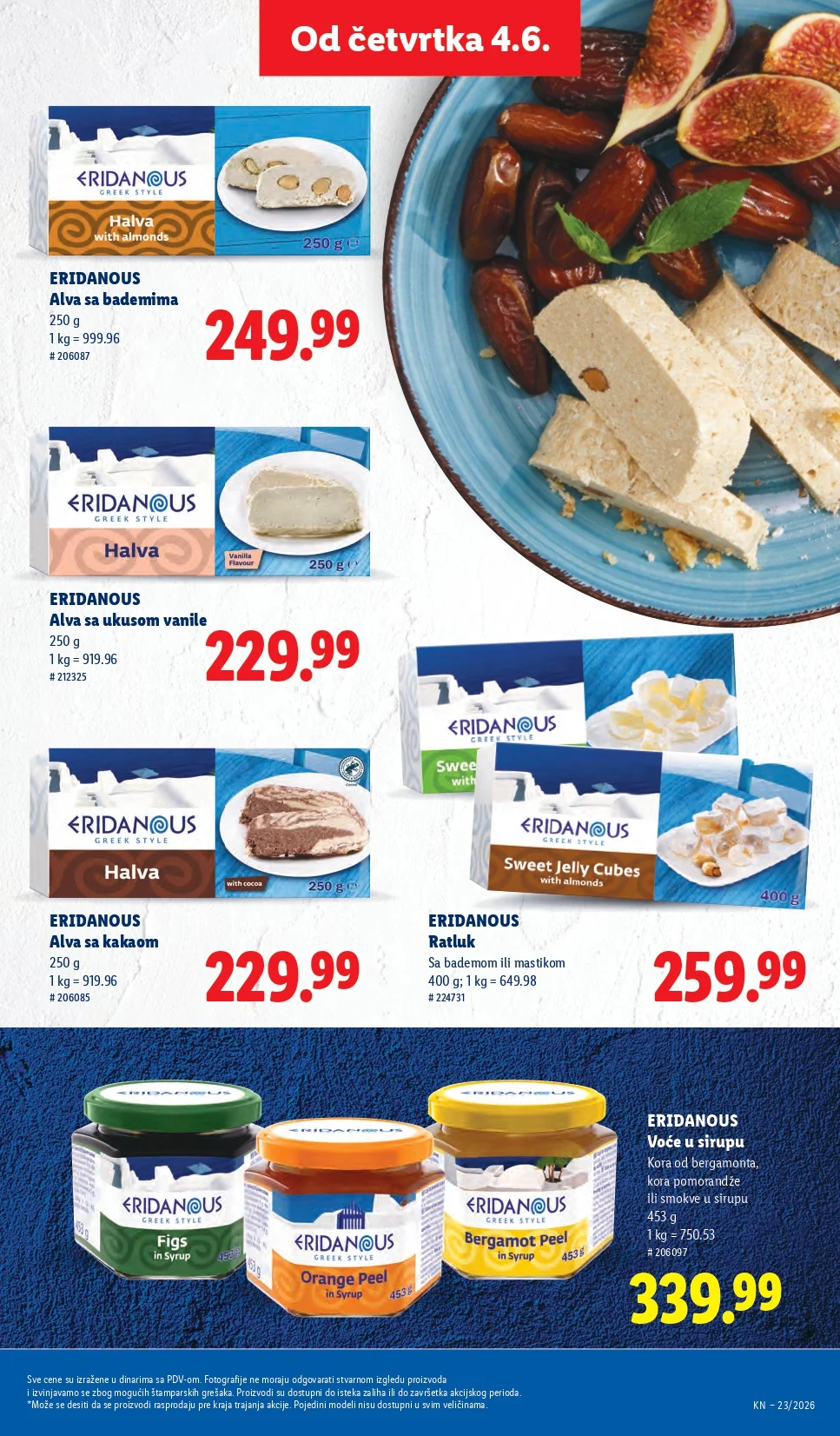 Lidl katalog PREHRANA/NEPREHRANA 4-10.6.2026.