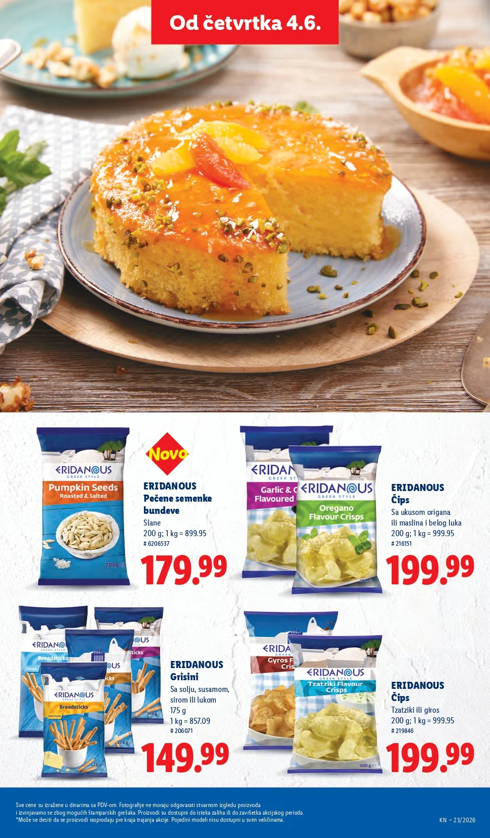 Lidl katalog PREHRANA/NEPREHRANA 4-10.6.2026.