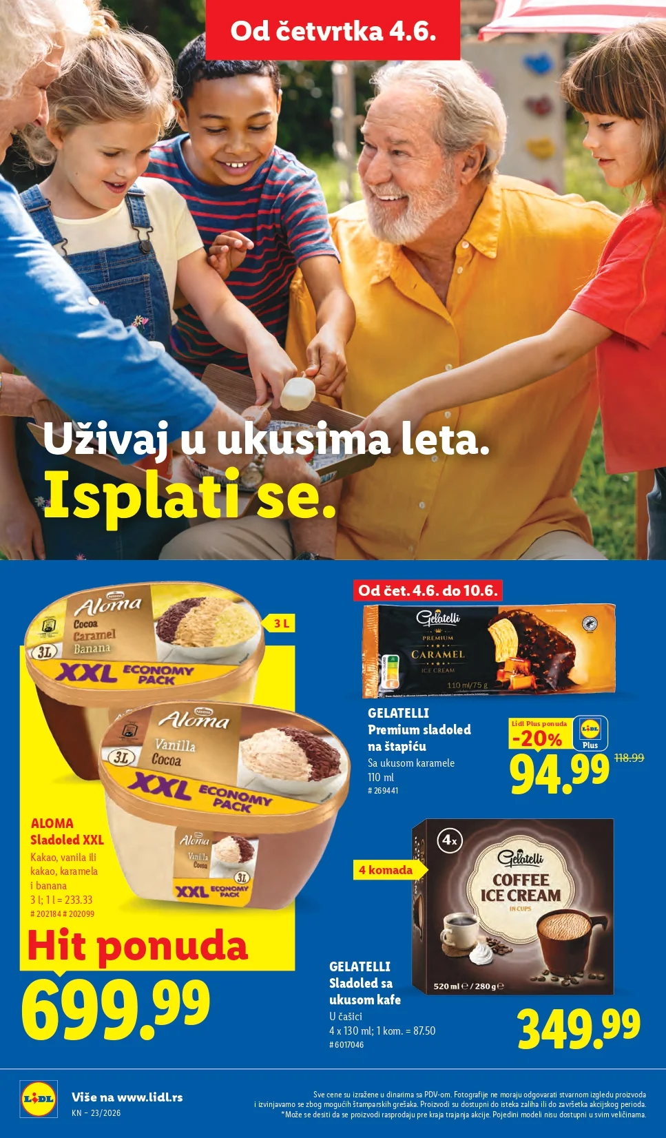 Lidl katalog PREHRANA/NEPREHRANA 4-10.6.2026.