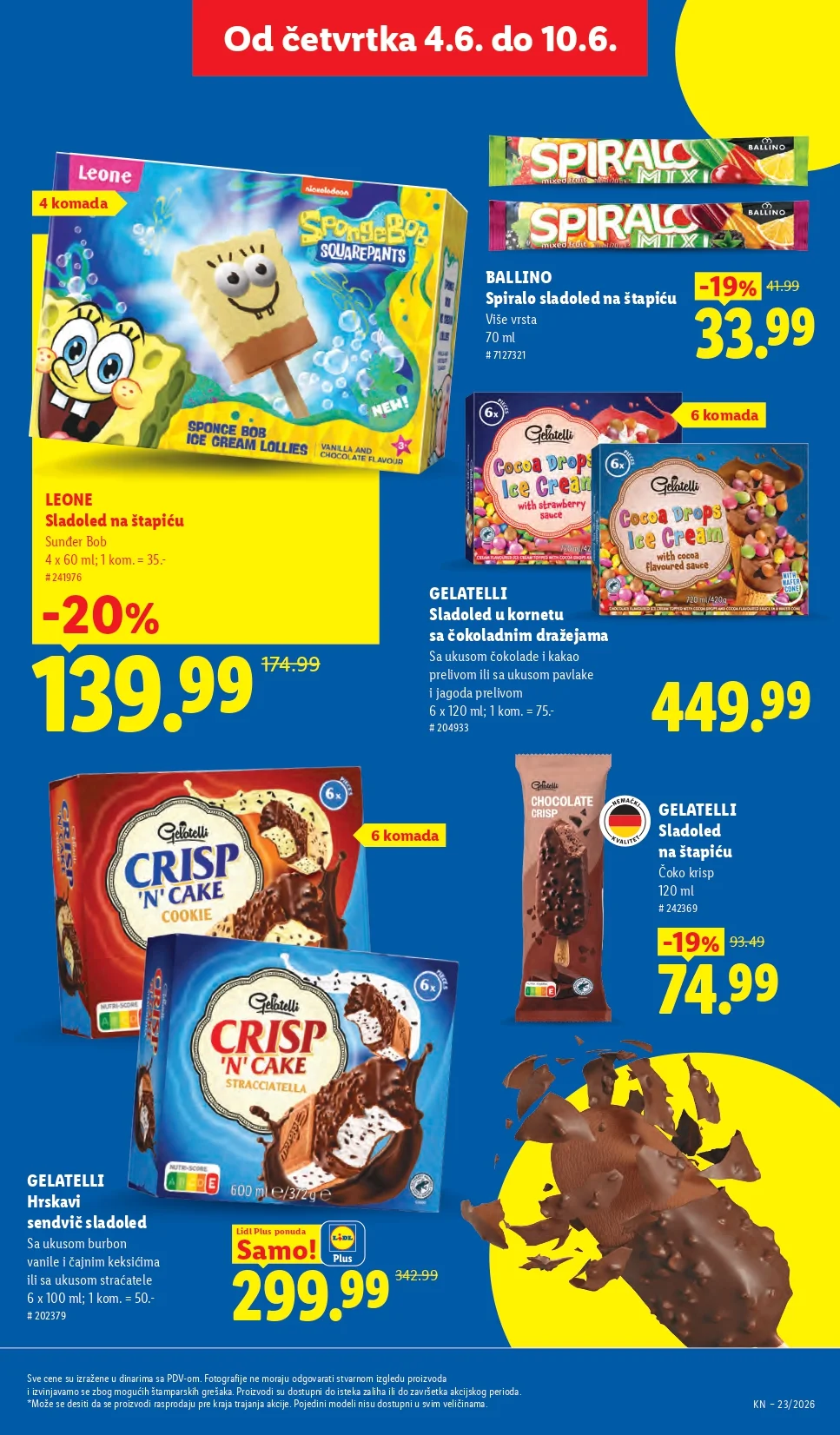 Lidl katalog PREHRANA/NEPREHRANA 4-10.6.2026.