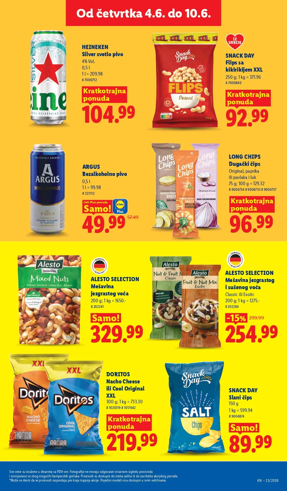 Lidl katalog PREHRANA/NEPREHRANA 4-10.6.2026.