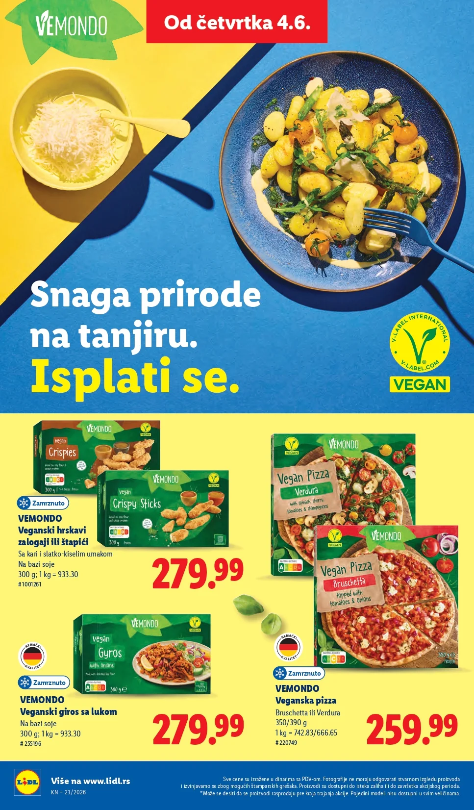Lidl katalog PREHRANA/NEPREHRANA 4-10.6.2026.