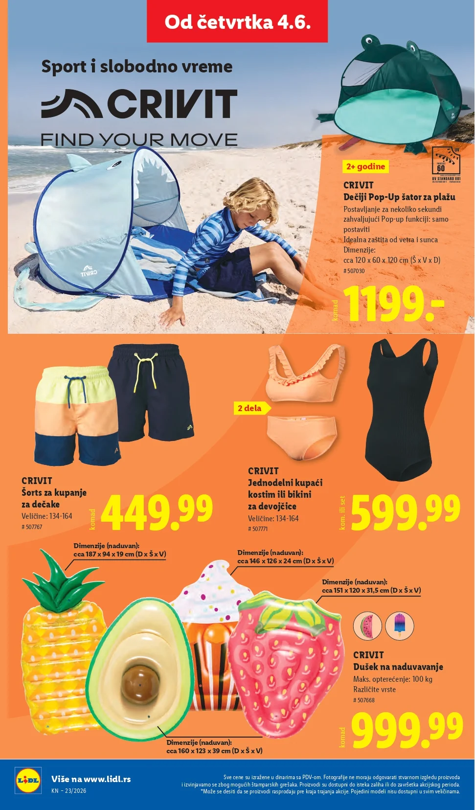 Lidl katalog PREHRANA/NEPREHRANA 4-10.6.2026.