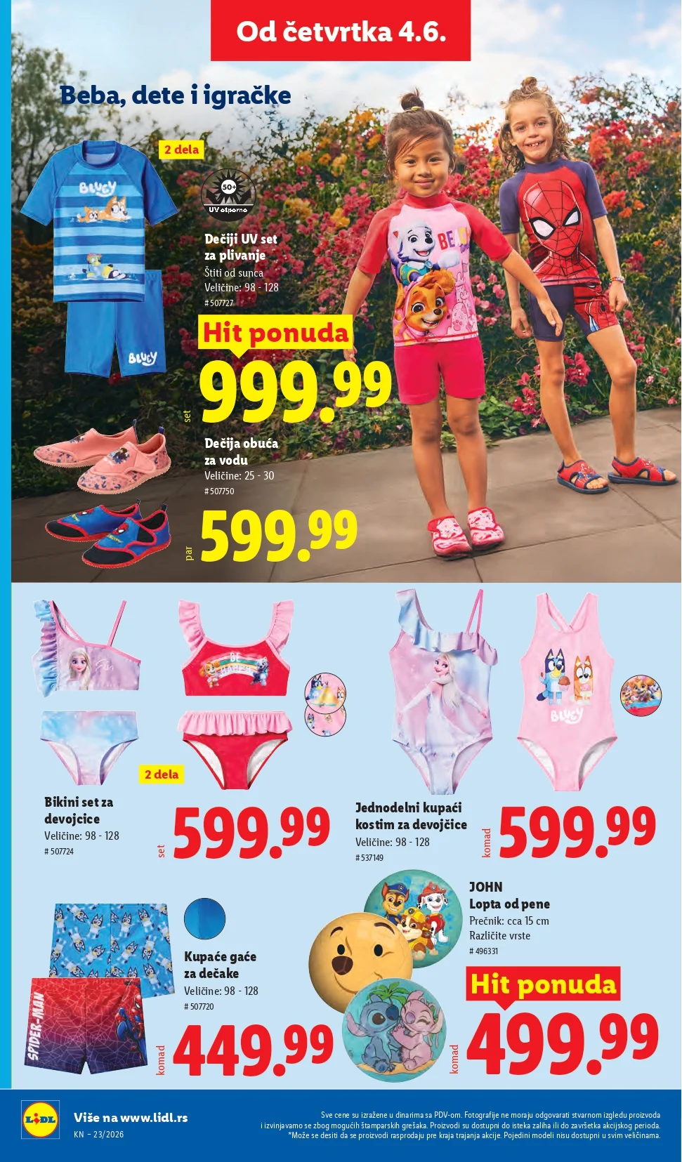Lidl katalog PREHRANA/NEPREHRANA 4-10.6.2026.