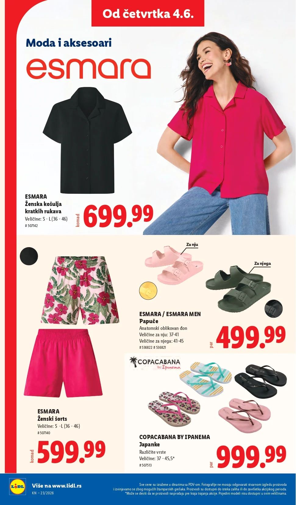 Lidl katalog PREHRANA/NEPREHRANA 4-10.6.2026.