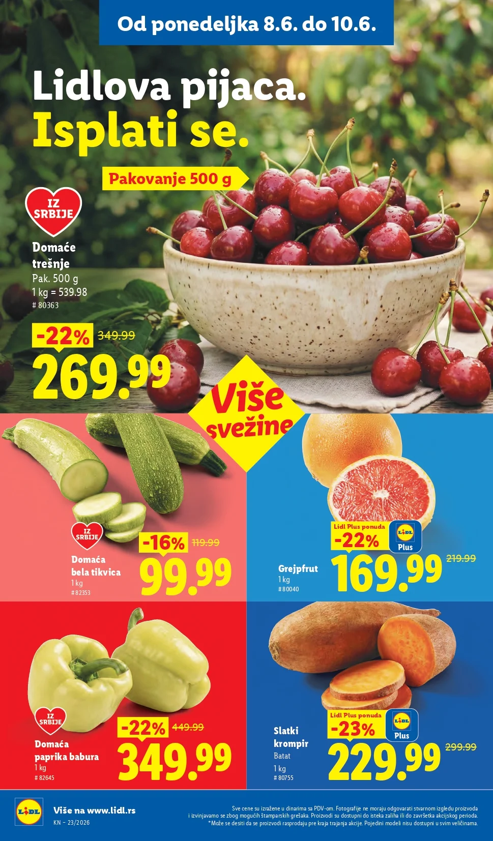 Lidl katalog PREHRANA/NEPREHRANA 4-10.6.2026.