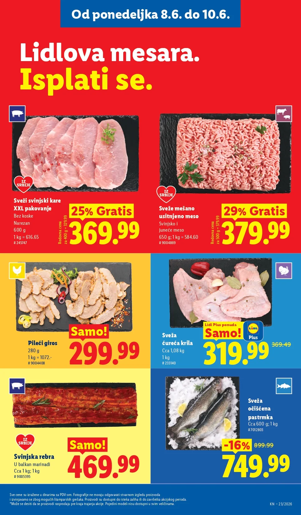 Lidl katalog PREHRANA/NEPREHRANA 4-10.6.2026.
