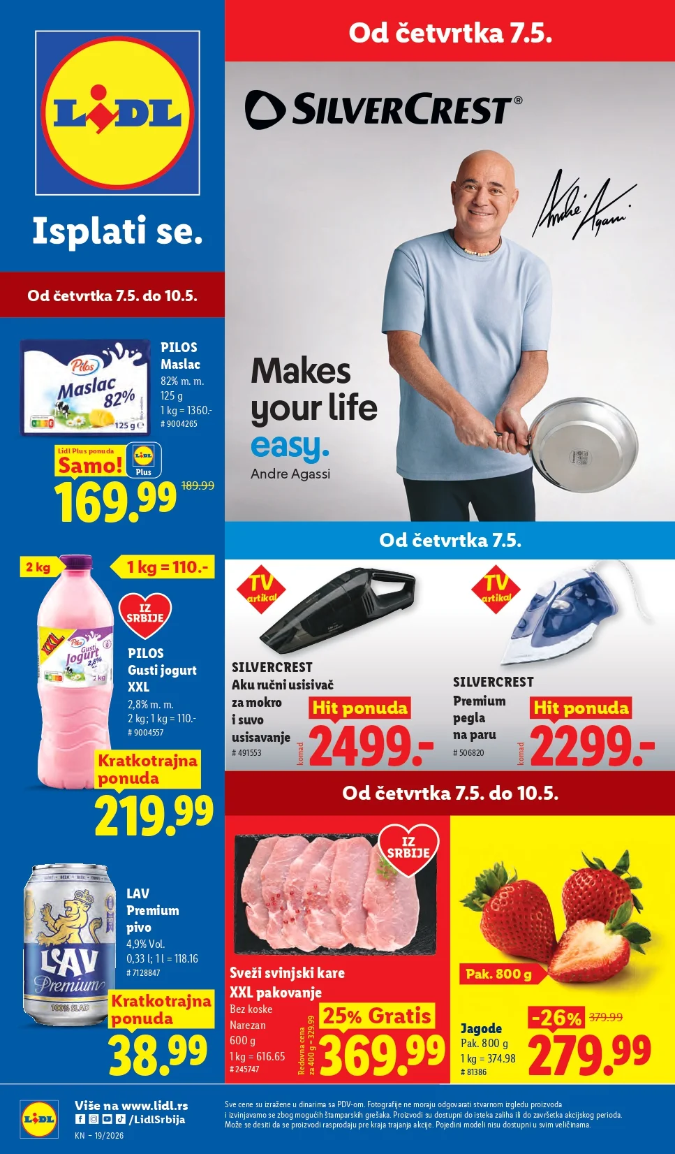 Lidl katalog PREHRANA/NEPREHRANA 7-13.5.2026.